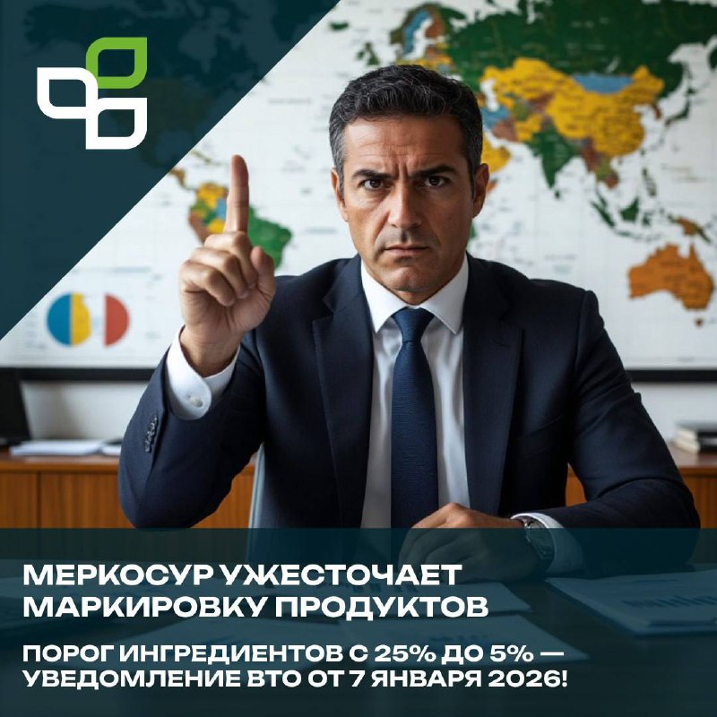 МЕРКОСУР ужесточает требования к маркировке продуктов