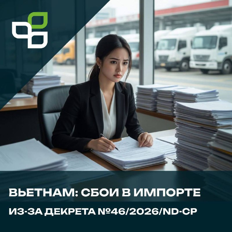 Вьетнам: Задержки импорта из-за Декрета №46/2026/ND-CP – Инструкция для экспортеров